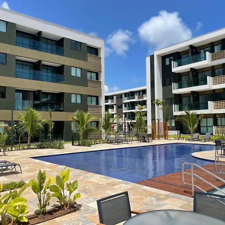 Flat ESTUDIO de LUXO - Praia de Muro Alto - Piscinas - Ideal para CASAIS, famílias com crianças - ap COMPLETO - AR COND, WI FI, NETFLIX, ESTACIONAMENTO - 400 mt do MAR-2